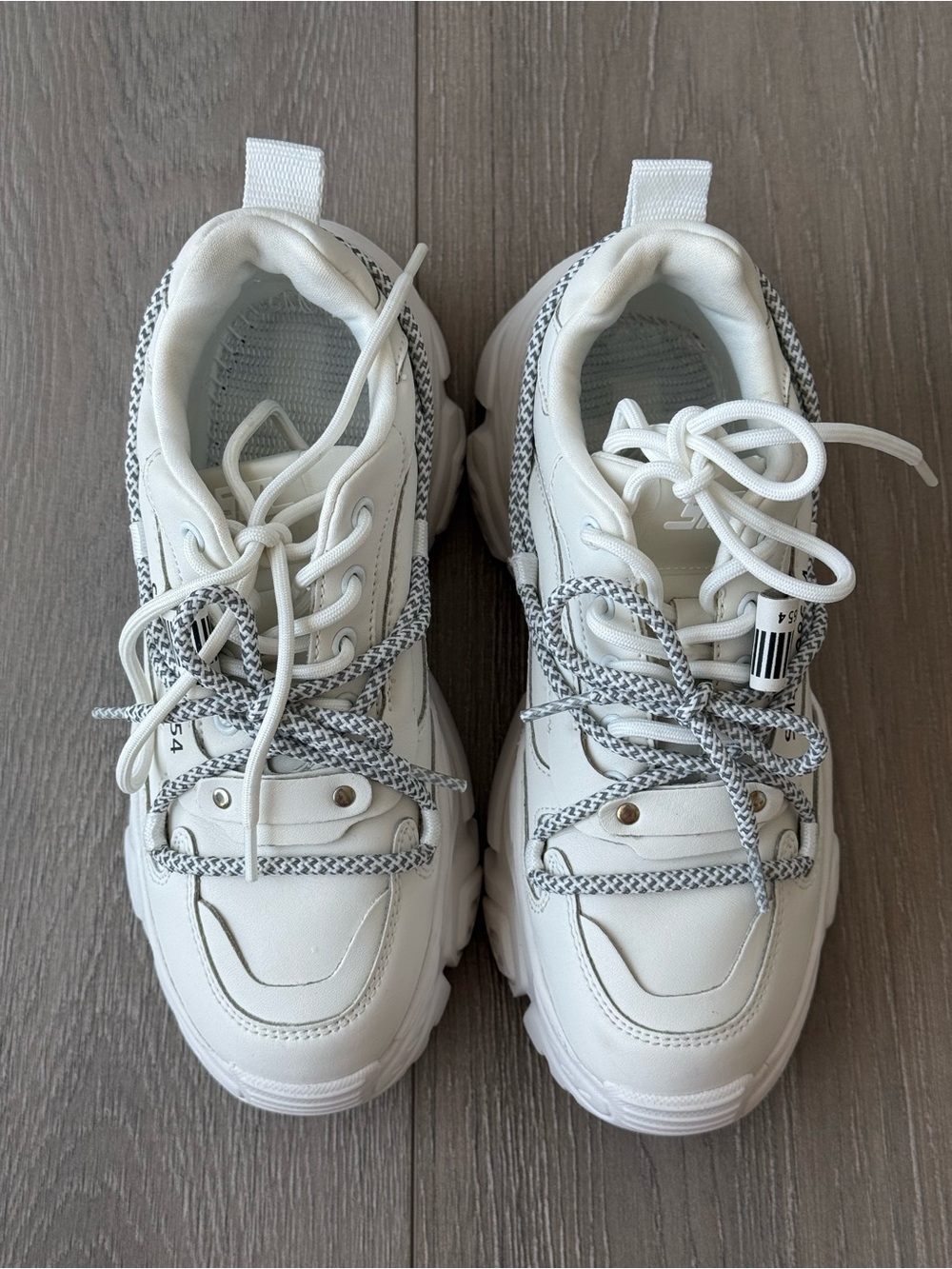 Chunky White Platform Sneakers for Women - Picture 2 of 7